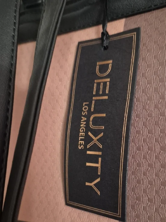 Women's Colorblock Backpack in Black and Blush - Picture 3 of 12